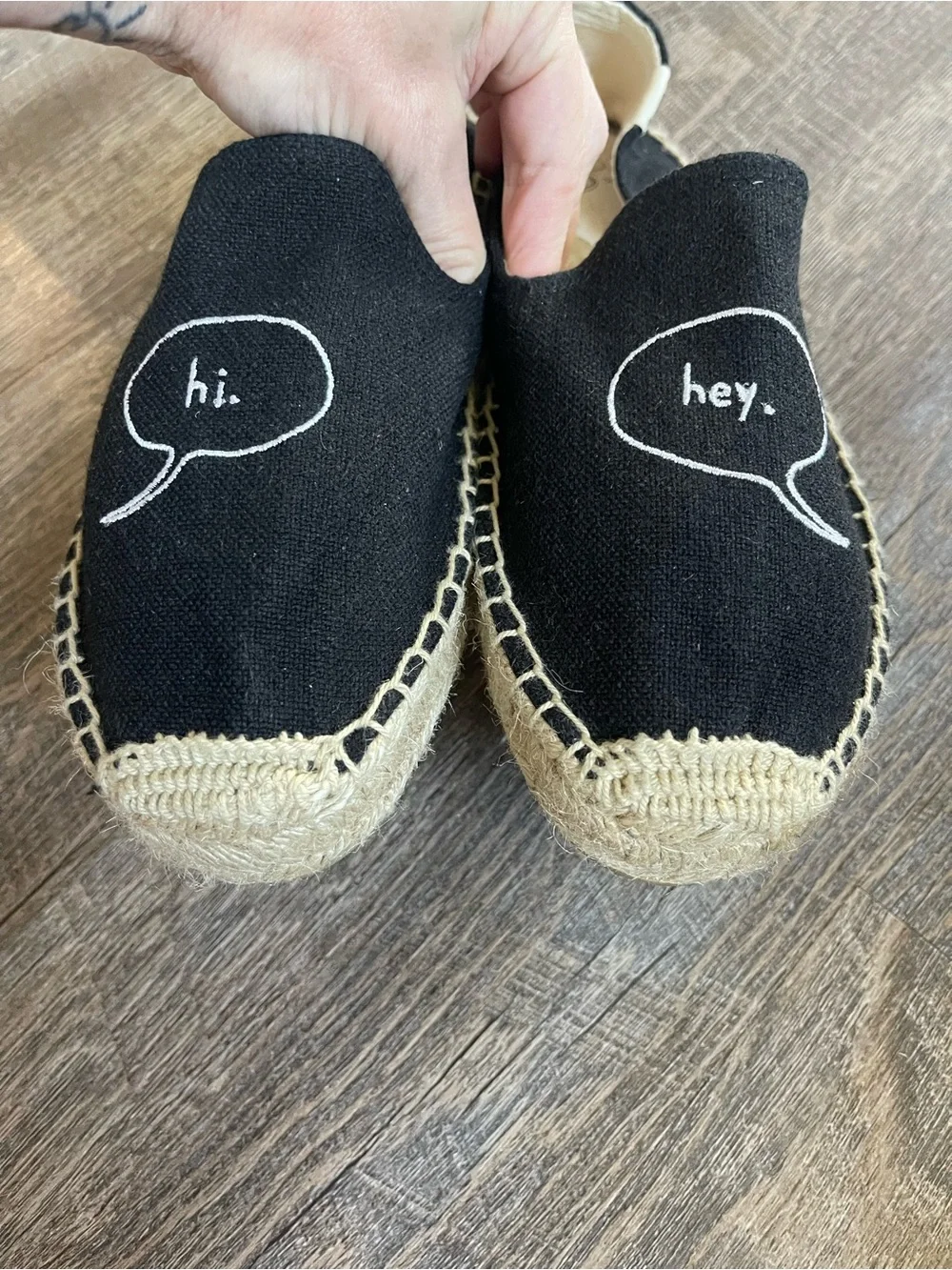 Soludos X Ashkahn conversation espadrilles